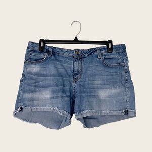 Arizona Jean Co Raw Hem Denim Shorts